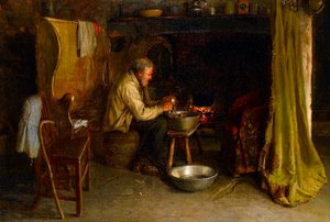 Pelando las papas, 1900 de Jonathan Pratt